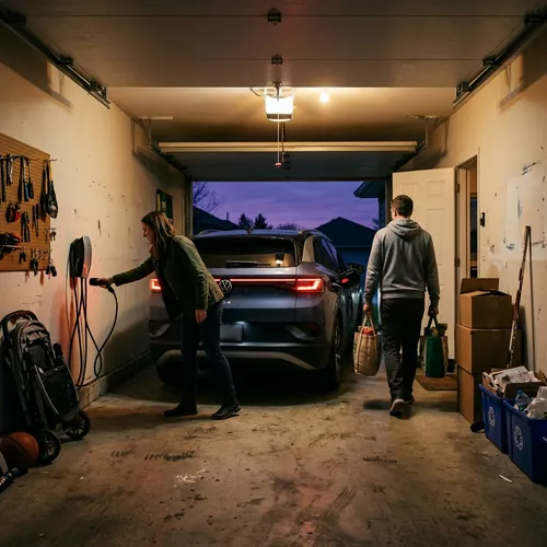 Volkswagen ID.4 plugged into Electrify Home